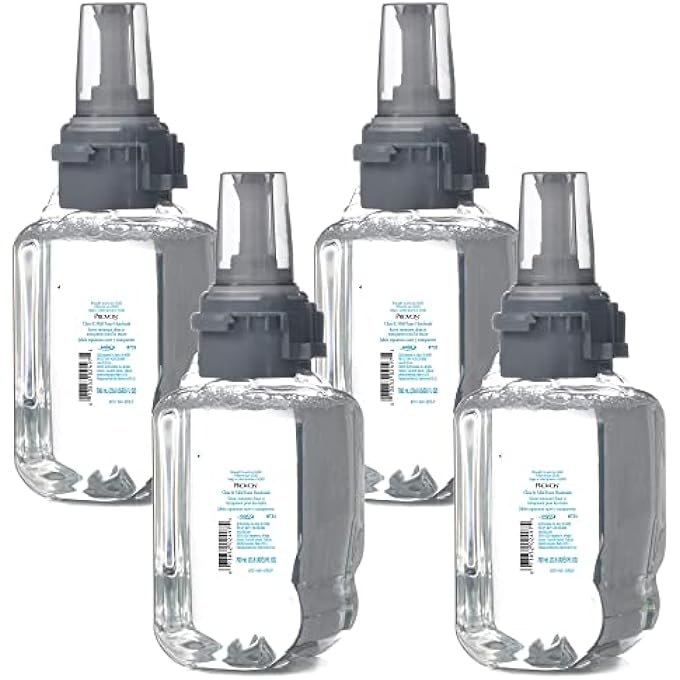 PROVON 700 ML, CLEAR AND MILD, TRANSPARENT, 4, 8721-04 : PROVON 8721-04 CLEAR AND MILD FOAM HANDWASH, 700 ML ADX-7 REFILL (CASE OF 4) - Image 1